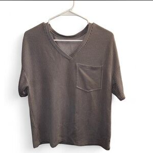 Gray V-Neck T-Shirt
Small